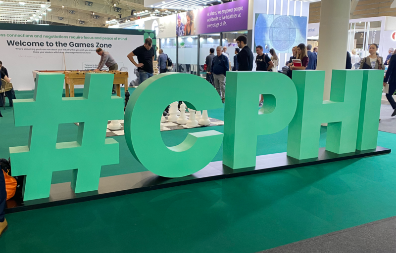 CPHI signage on event floor